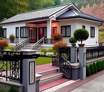 پوشش گیاهی سقف شیبدار