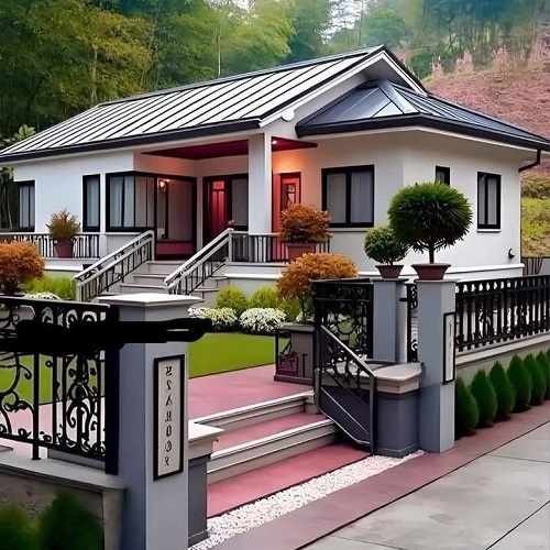 پوشش گیاهی سقف شیبدار