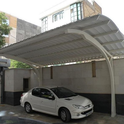 قیمت سقف شیروانی شیبدار ورق UPVC سقف پارکینگ