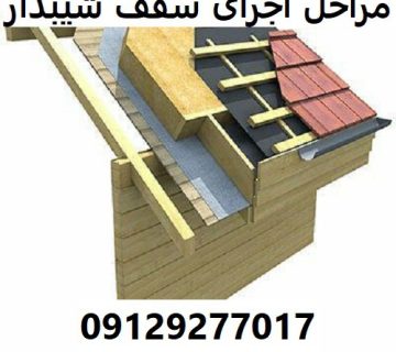 مراحل اجرای سقف شیبدار