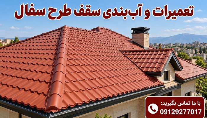 تعمیرات و آب بندی سقف طرح سفال